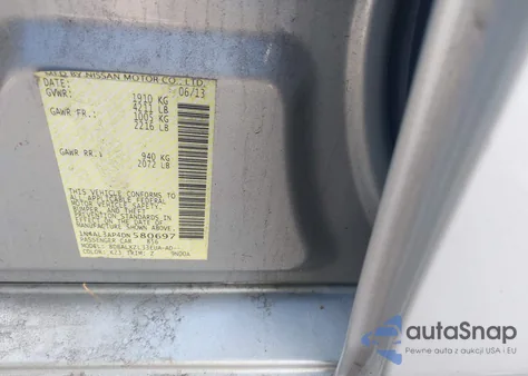 2013 Nissan Altima 2.5 Sl z USA, uszkodzony, nr VIN 1N4AL3AP4DN580697